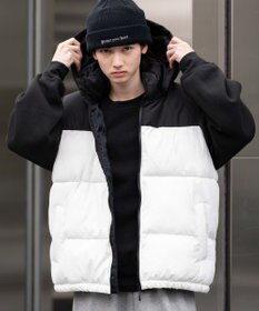 WEGO 【25年秋冬新作/ユニセックス着用ITEM/MLサイズ展開】2WAYパファーベスト