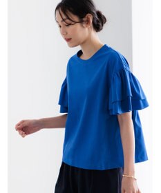 Te chichi 【接触冷感/遮熱/吸水速乾】フリルスリーブビッグTシャツ