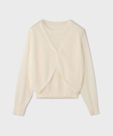 GRACE CONTINENTAL レイヤードニットトップ