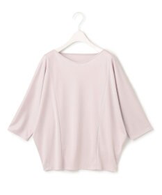 ICB 【洗える】トリアセサテンスムース 5分袖プルオーバー