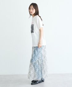 earth music&ecology シアーレーススカート