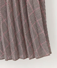 J.PRESS LADIES L 【洗える】テトロンレーヨンビエラ チェック プリーツ スカート