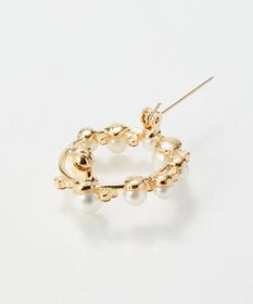 Phoebe <オンワード限定セット>シンプルパールチェーンネックレス×フォーマルパールビジューサークルブローチ