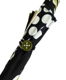 +RING レディース向け プラスリング 長傘 60cm BLK/GRN T1347