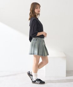 earth music&ecology ビッグカラー刺繍ブラウス