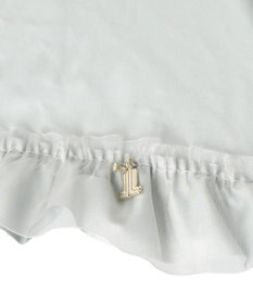 MOONBAT ランバン オン ブルー 晴雨兼用日傘 折りたたみ傘 ビジュー付きオーガンジーフリル 遮光 遮熱 UV