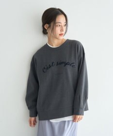 YECCA VECCA 起毛ロゴプルオーバー