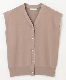 ANY 【洗濯機可】パールポイントフレンチスリーブニット