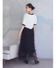 earth music&ecology ティアードフリルチュールスカート