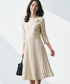 組曲 【KUMIKYOKU NAVY】ジャージーコンビプリーツ ワンピース