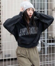 WEGO ロゴショートプルパーカー