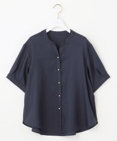 ANY SIS 【接触冷感・UVカット・速乾】スムージーポリエステル 2WAY ブラウス