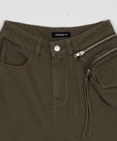 WEGO ポーチ付きウォッシュドカーゴパンツ