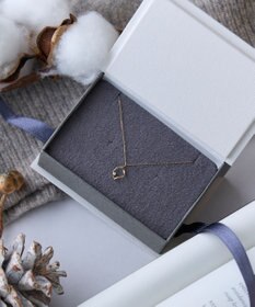 Phoebe 【K10】リーフィーダイヤモンドネックレス/全長:40cm