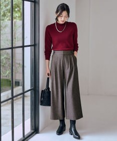 ANY L 【ウエストゴム】ライトツイードパンツ