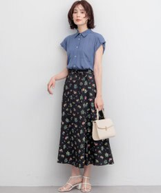 組曲 L ギャザーライトデシン ブラウス