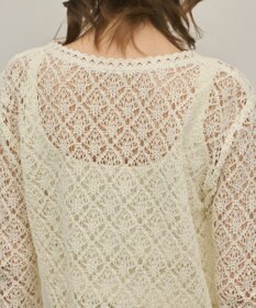 GRACE CONTINENTAL レースフレアスリーブトップ