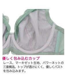 BRADELIS New York 【BRADELIS New York】レーシィミニマイザーブラ23A1 グラマーバストをコンパクトに見せる補正ブラ