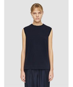 JOSEPH 【洗える】マーセライズコットン　ラウンドネックタンクトップ