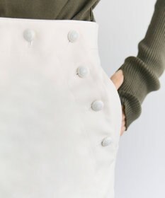 BEIGE， LAZUL / マリンボタンIラインスカート