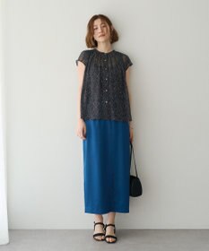 YECCA VECCA シアードット柄ブラウス