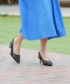 Tiaclasse 【小倉優子さん着用・フラット&ヒール2TYPE】ケージデザインシアーパンプス