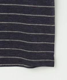 JOSEPH ABBOUD 【清涼感/吸水速乾】リネンハニカムボーダーＴシャツ