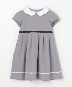 ANY KIDS 【2点セット】ノーカラー ボレロジャケット+襟付き ワンピース