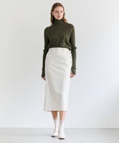 BEIGE， LAZUL / マリンボタンIラインスカート