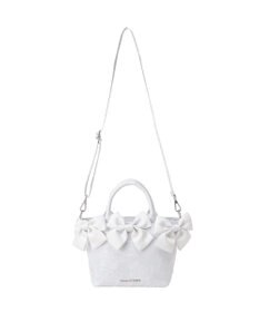 Maison de FLEUR ブルーマニアボリュームリボン２ＷａｙトートＳバッグ