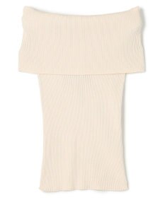 BEIGE， 【洗える】BRERA / オフショルダーストレッチリブニット