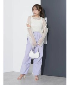 earth music&ecology ＳＥＴ２点メッシュプルオーバー＋タンクトップ