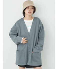 earth music&ecology ヘリンボーン調Ｖネックカーディガン