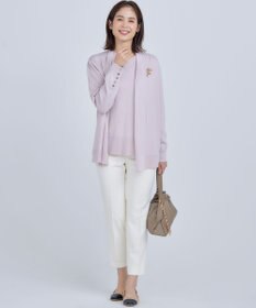 組曲 L 【WEB限定】ベーシックダブルクロス テーパードパンツ