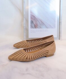 Tiaclasse 【小倉優子さん着用・フラット&ヒール2TYPE】ケージデザインシアーパンプス