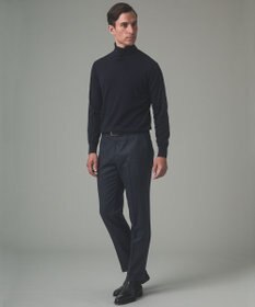 GOTAIRIKU 【保温性/ストレッチ/シワになりにくい】サキソニーストレッチパンツ（ノータック）