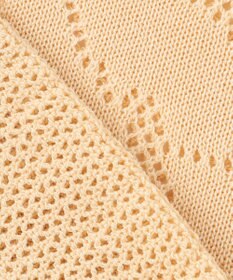 Feroux 【洗える】透かし編みニットトップス