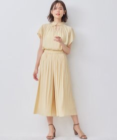 組曲 S 【前後着用可】ギャザーライトデシン ブラウス