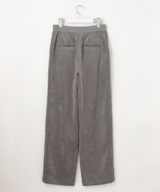 自由区 【洗える】ソフトコーデュロイワイド パンツ