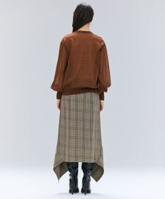 BEIGE， 【洗える】CADDO / シアーウールクルーネックトップス