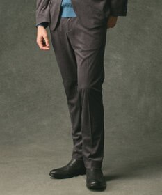 JOSEPH ABBOUD 【軽量/ストレッチ/スウェードタッチ】トリコットコーデュロイ パンツ グレー系