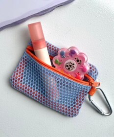 WEGO メッシュ配色ポーチ