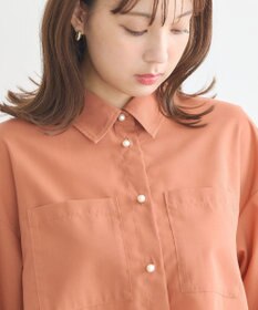 earth music&ecology オーバーフレアシャツ