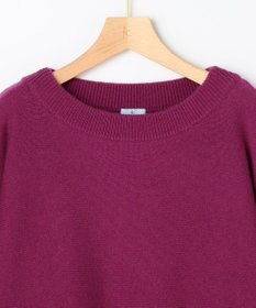 組曲 【加藤ローサさん着用】ウールカシミヤミックスボートネック ニット