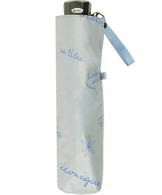 MOONBAT 【一級遮光/晴雨兼用】LANVIN en Bleu (ランバン オン ブルー) 折りたたみ日傘 ラインドローイング 遮光 遮熱 UV