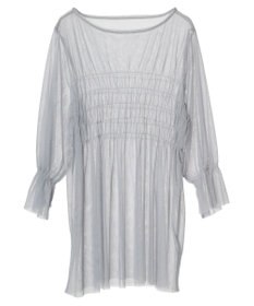 Green Parks チュールシャーリングチュニック