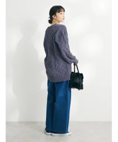 CRAFT STANDARD BOUTIQUE 洗えるモールケーブルニットチュニック