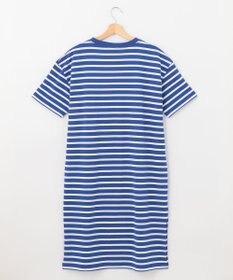 SHARE PARK LADIES 【UVカット】ボーダーロゴ半袖カットワンピース