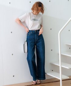 23区 【井波麻里衣さんコラボ】カリグラフィー 刺繍 Tシャツ