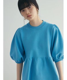 Green Parks armonia. ウエストギャザー袖ボリュームニット